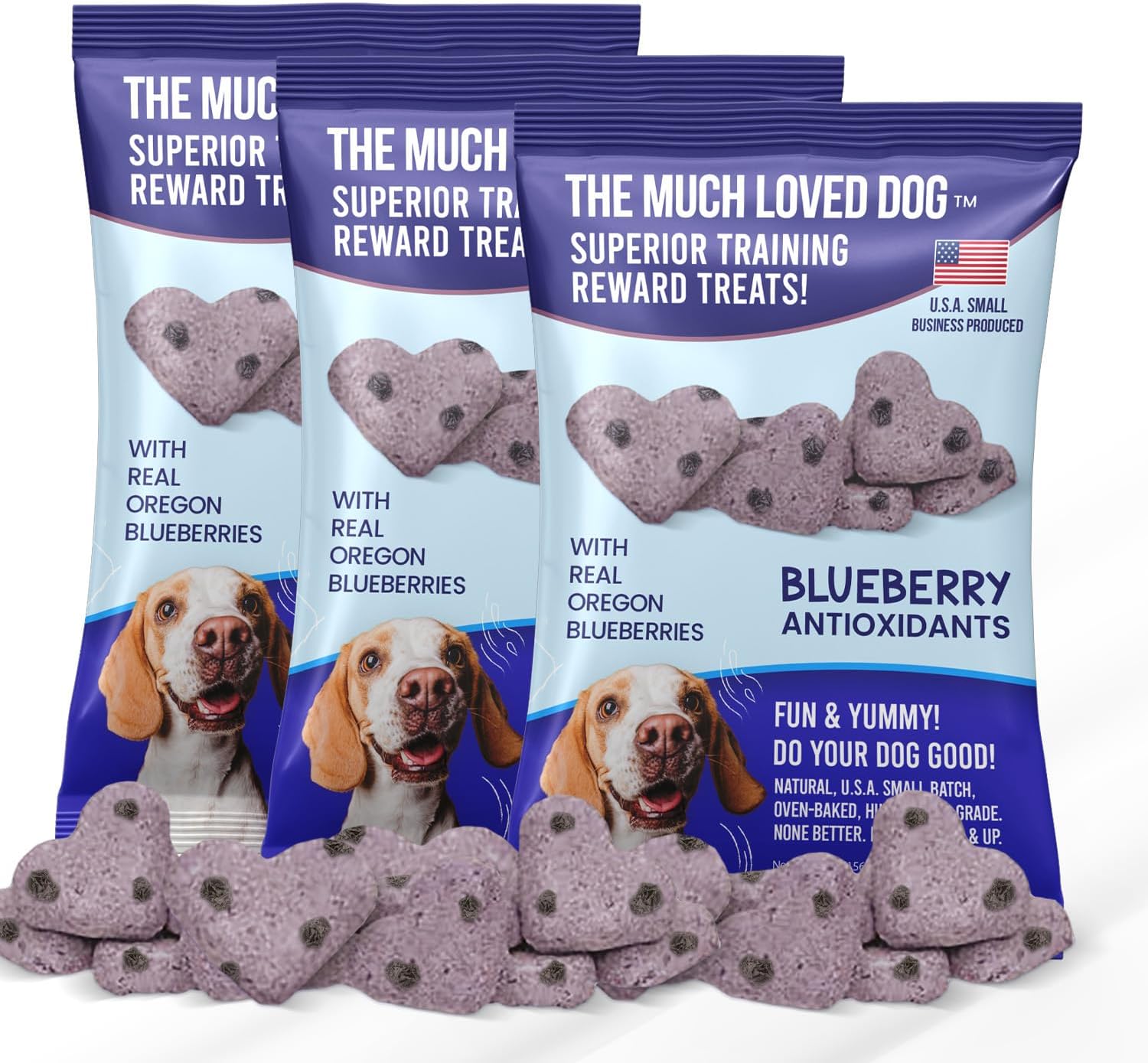 Much Loved Dog Training Treats - Blueberry Antioxidant
