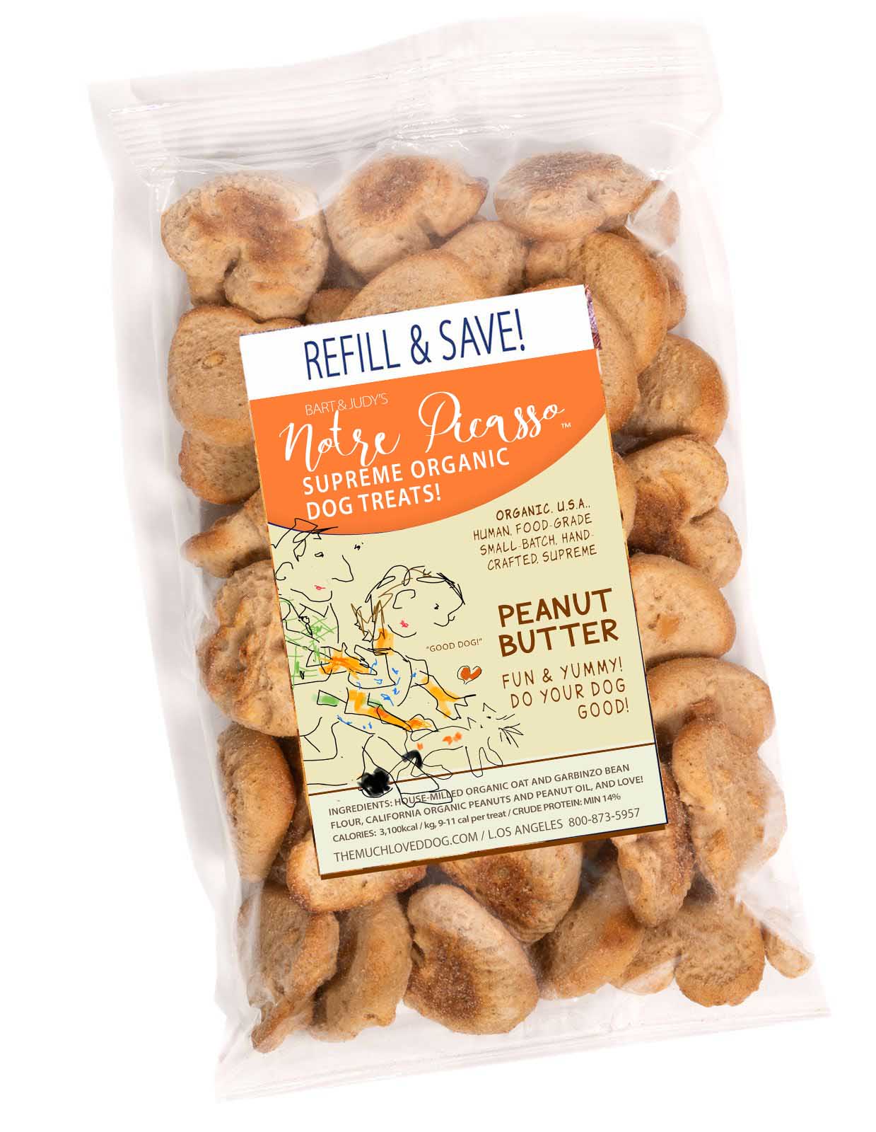 Notre Picasso Peanut Butter Dreams - Supreme Organic Dog Treats