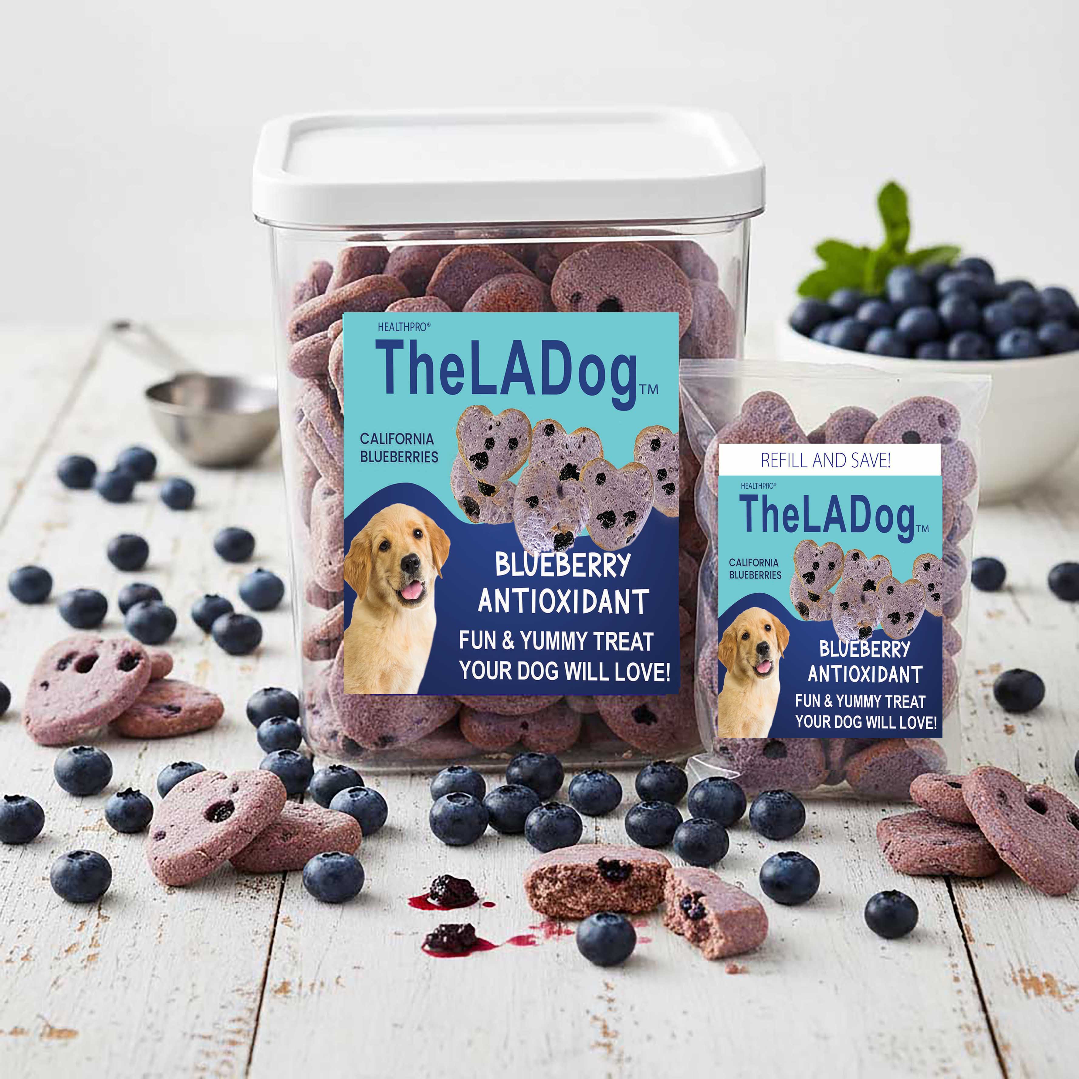 The LA Dog™ BLUEBERRY TRAINING REWARD TREATS!