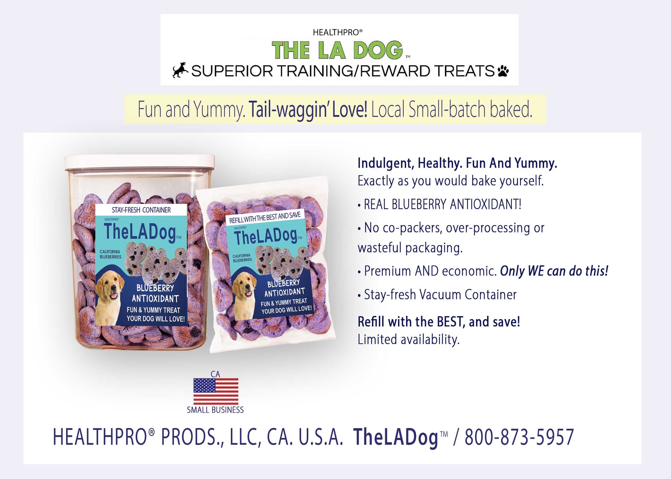 The LA Dog™ BLUEBERRY TRAINING REWARD TREATS!