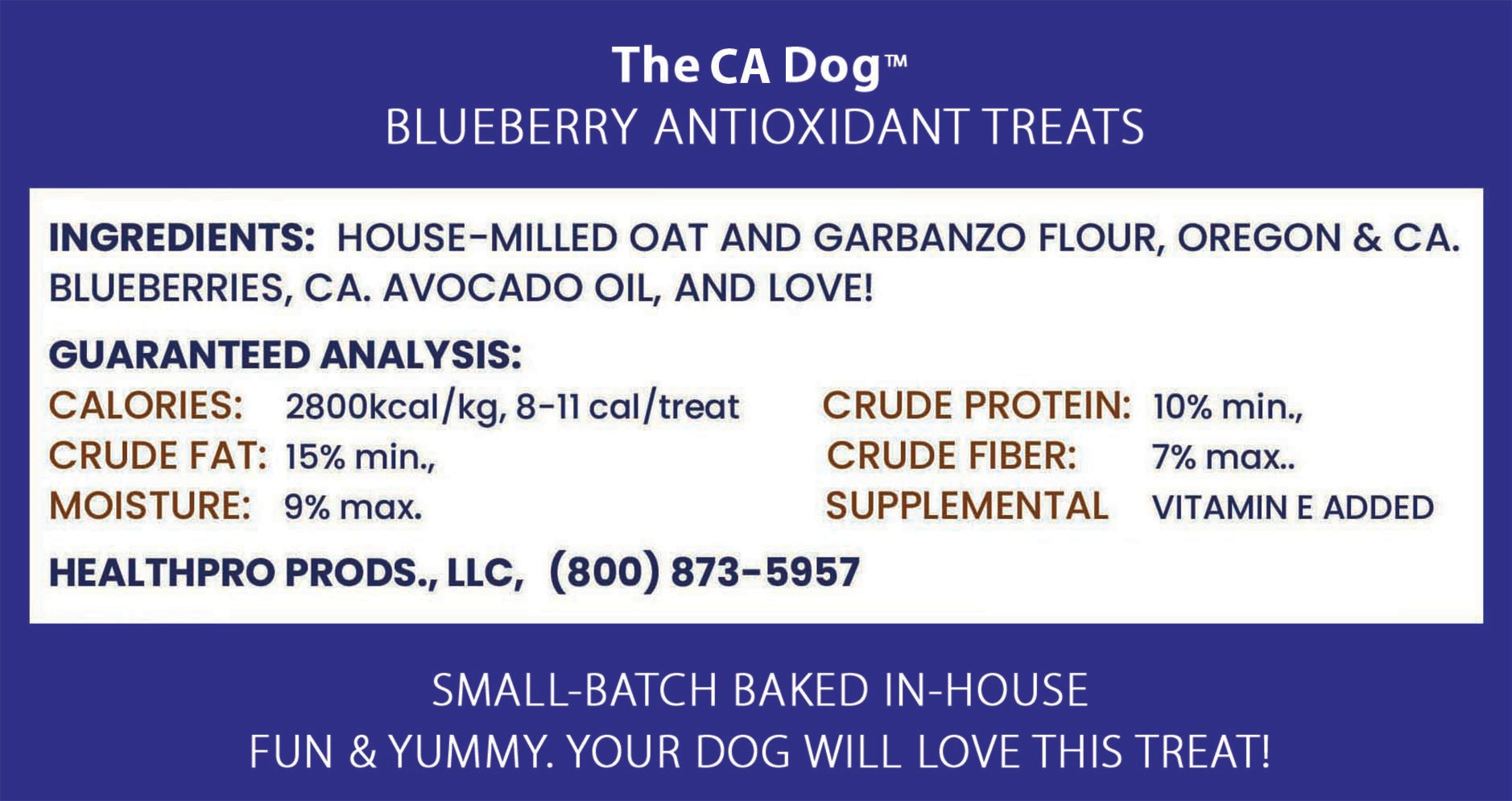 TheCADog™ Supreme Training Reward Treats - CA BLUEBERRY ANTIOXIDANT