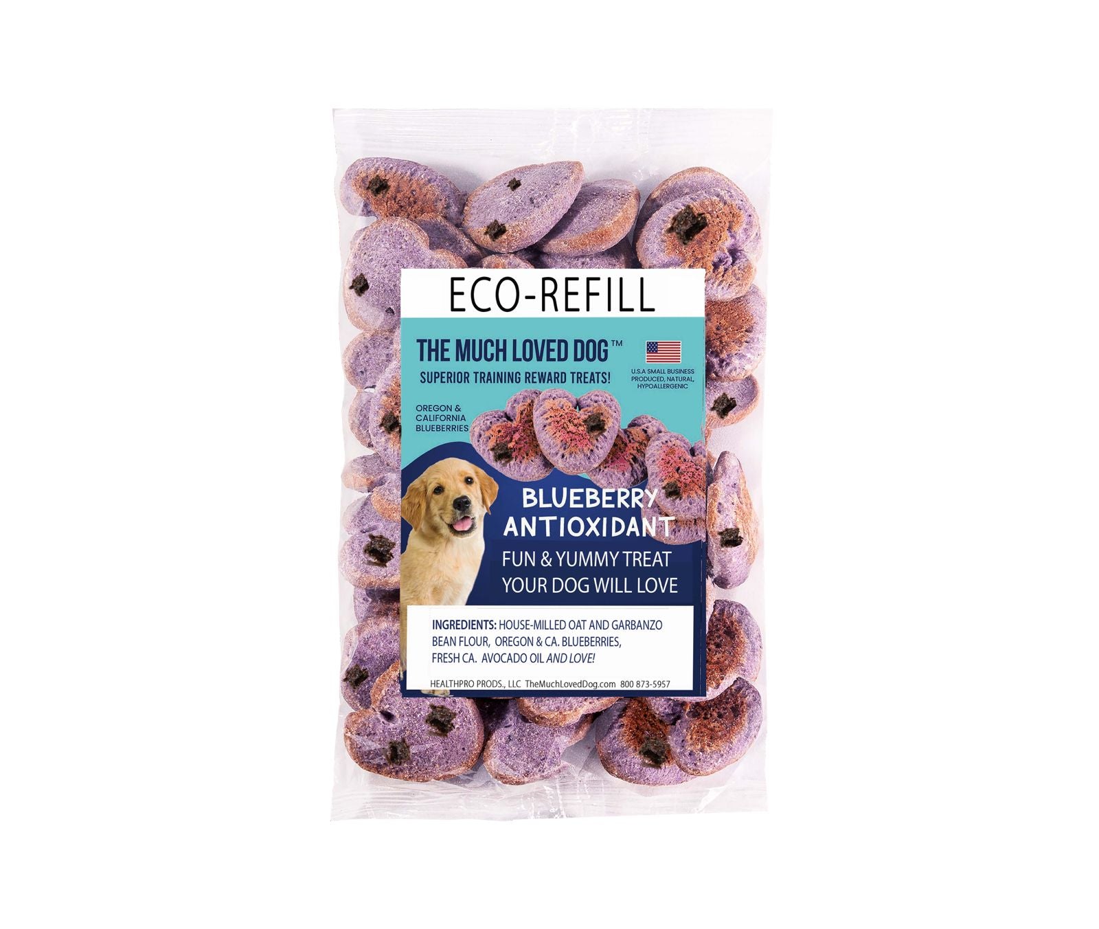 Much Loved Dog Training Treats - Blueberry Antioxidant 6 oz.